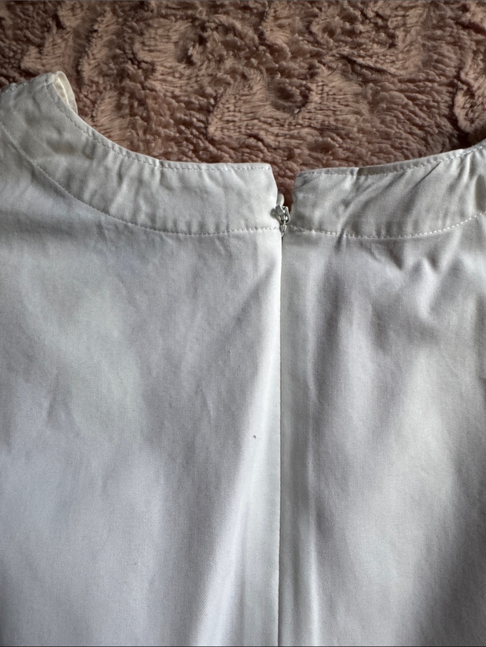 Tory Burch White V-Neck Midi Dress with Back Zip - Picture 14 of 16